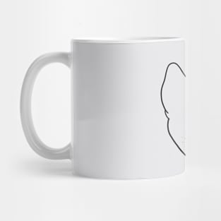 SHepherd Dog Outline Mug